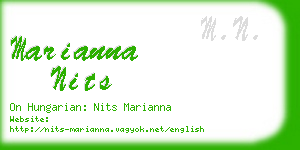 marianna nits business card